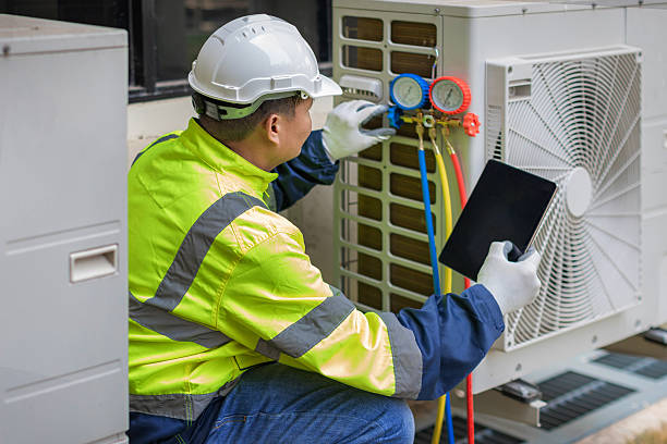 Professional Hvac technician working in Ashton, MD
